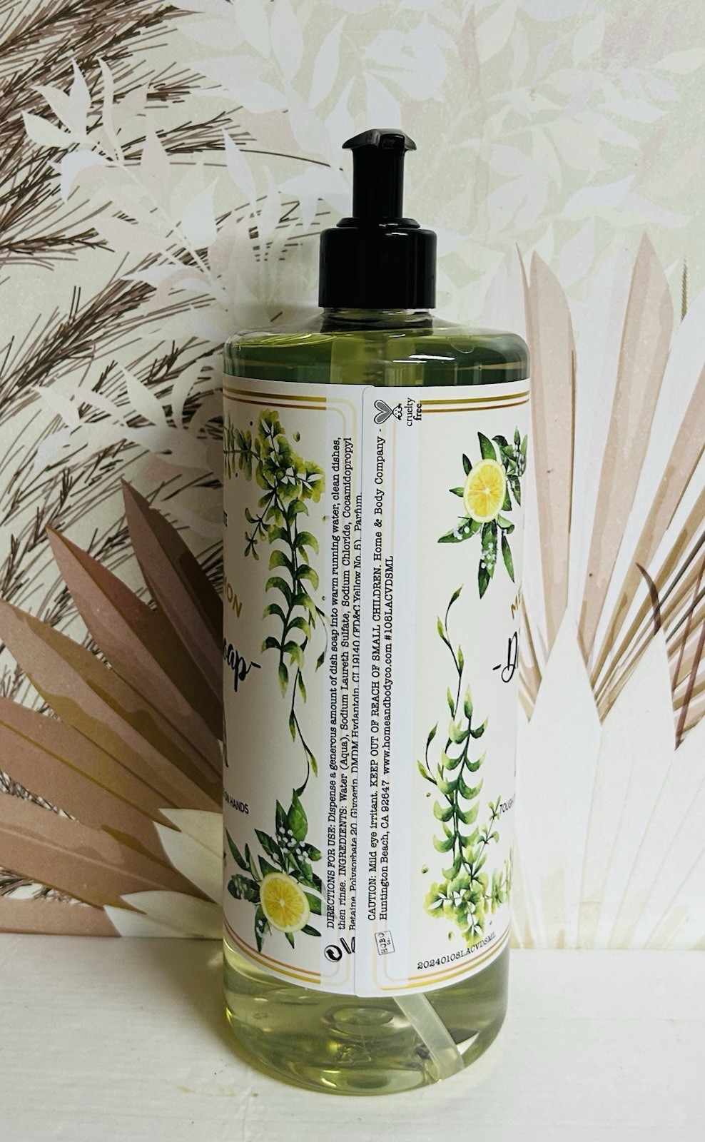 Meyer Lemon Dish Soap 32 fl oz Touch on Grease, Gentle on Hands