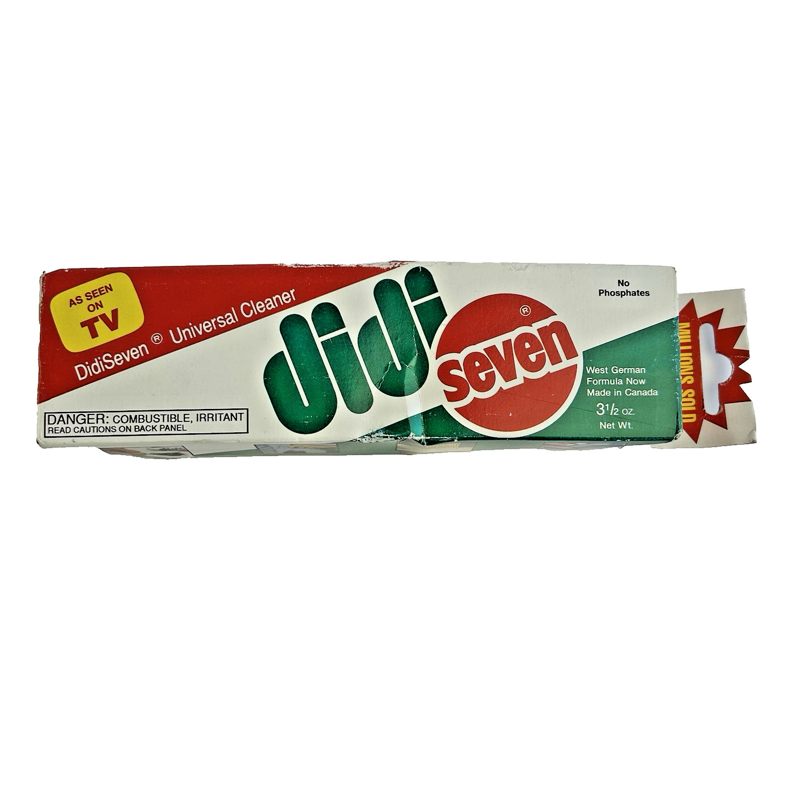 Vintage DiDi Seven Universal Cleaner 3 1/2 oz. Made in Canada NEW In Box READ
