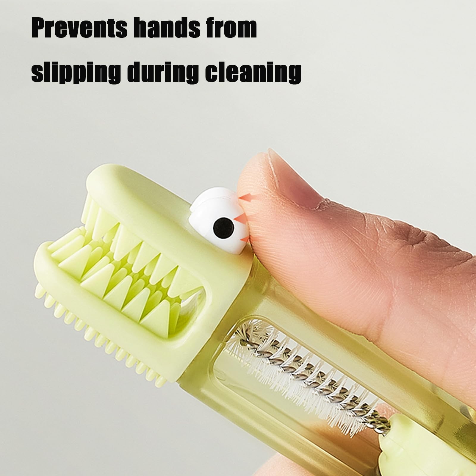 3-in-1 Crocodile Bottle Lid Cleaning Brush Set, Tiny Crevice Gap Cleaner for …