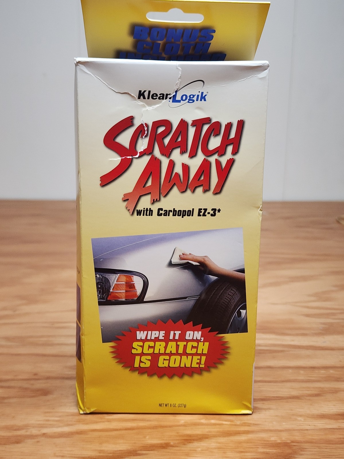 Klean Logik Scratch Away Car Paint Scratch Remover Cream 8oz w/ Carbopol EZ-3