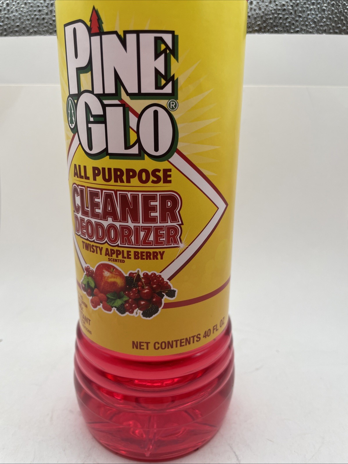Pine Glo All-Purpose Liquid Cleaner Deodorizer Twisty Apple Berry Scent