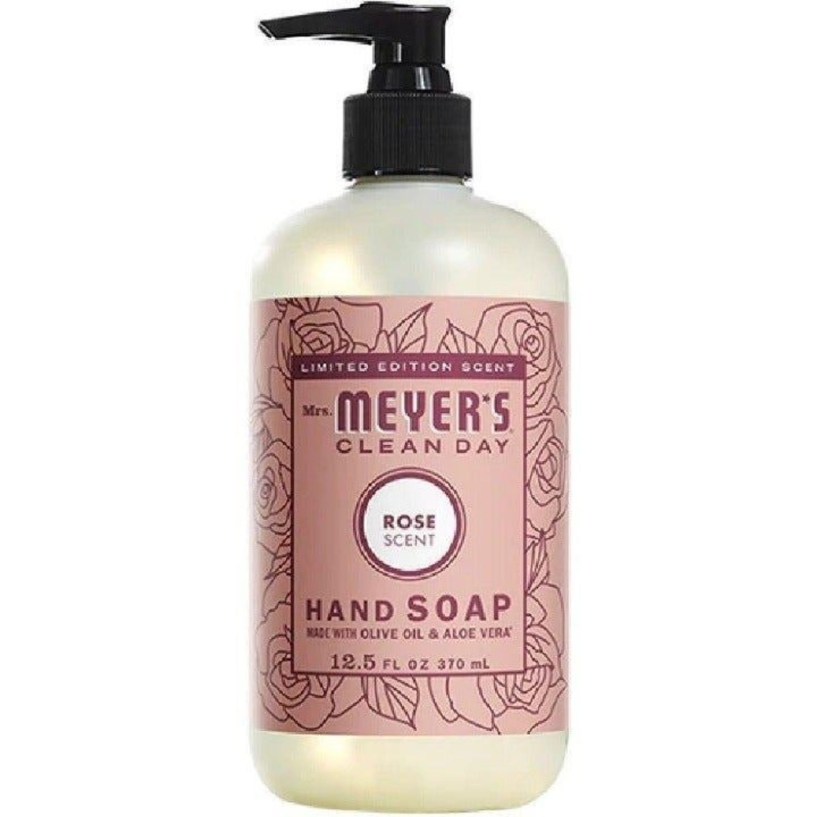 Mrs. Meyers Clean Day Everyday Basics Set Rose Multi-Surface, Dish & Hand Soap