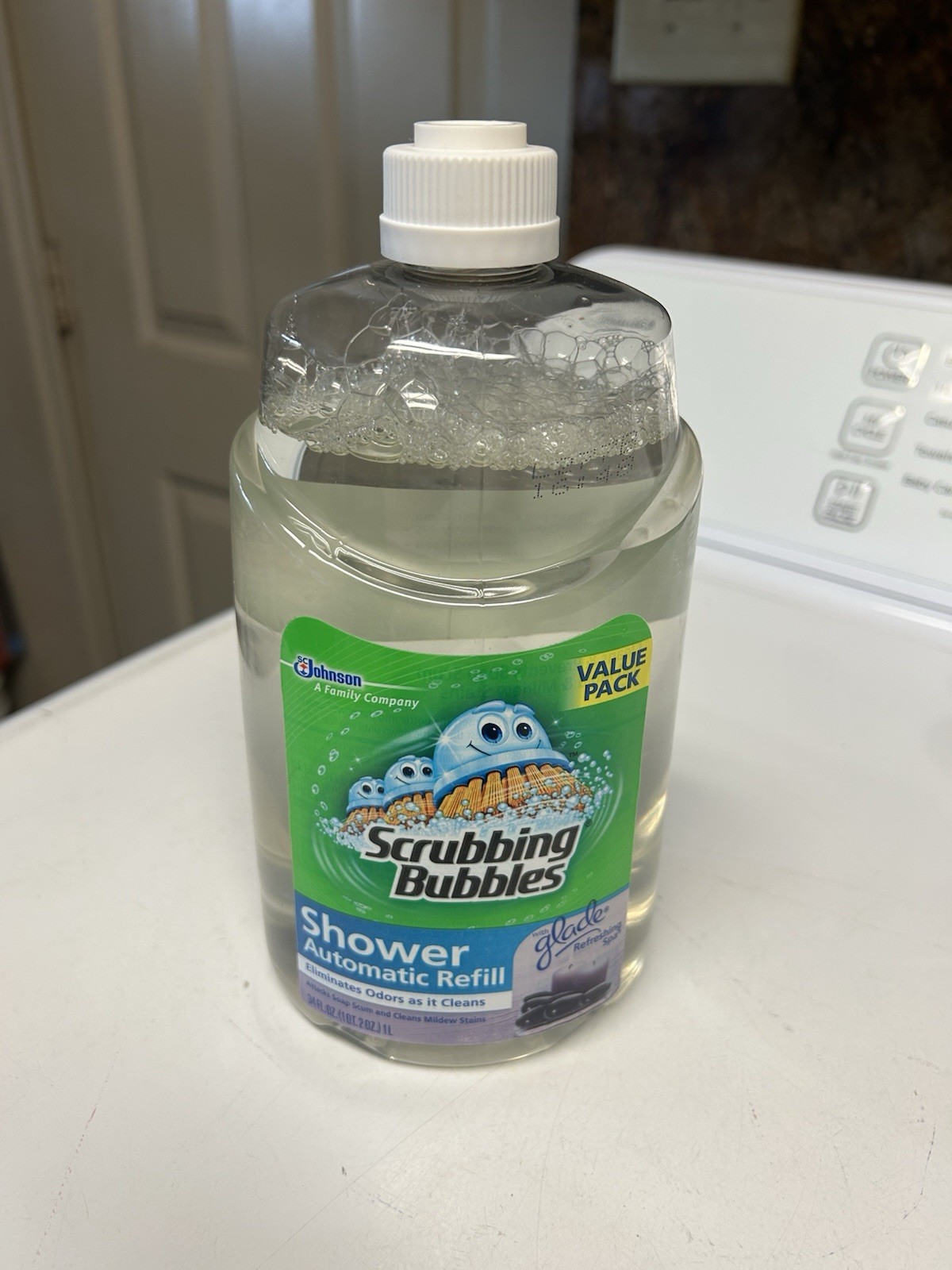 Scrubbing Bubbles Automatic Shower Cleaner Refill 34oz Glade Refreshing Spa New
