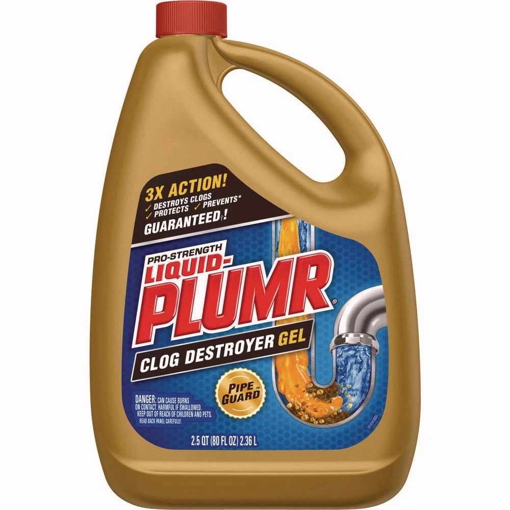 Liquid Plumr 00228CT 80 oz. Gel Pro-Strength Full Clog Destroyer (6/CT) New