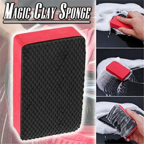 8PCS Clay Bar Sponge, Fine Grade Auto Detailing,Magic Car Pad Block Cleaning,