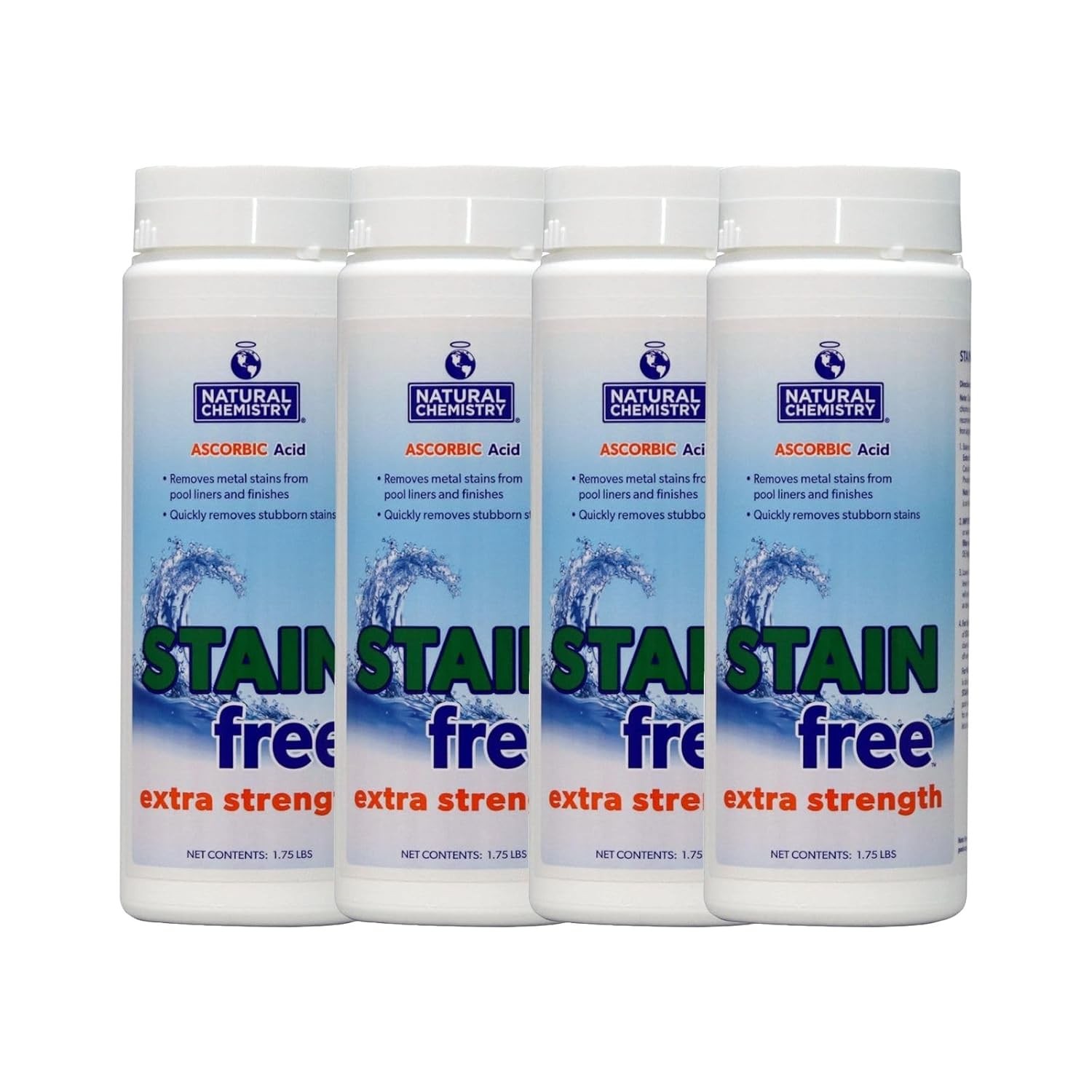 Extra Strength Natural Stain Remover Metal Cleaner 1.75 lb 2 Pack Removes