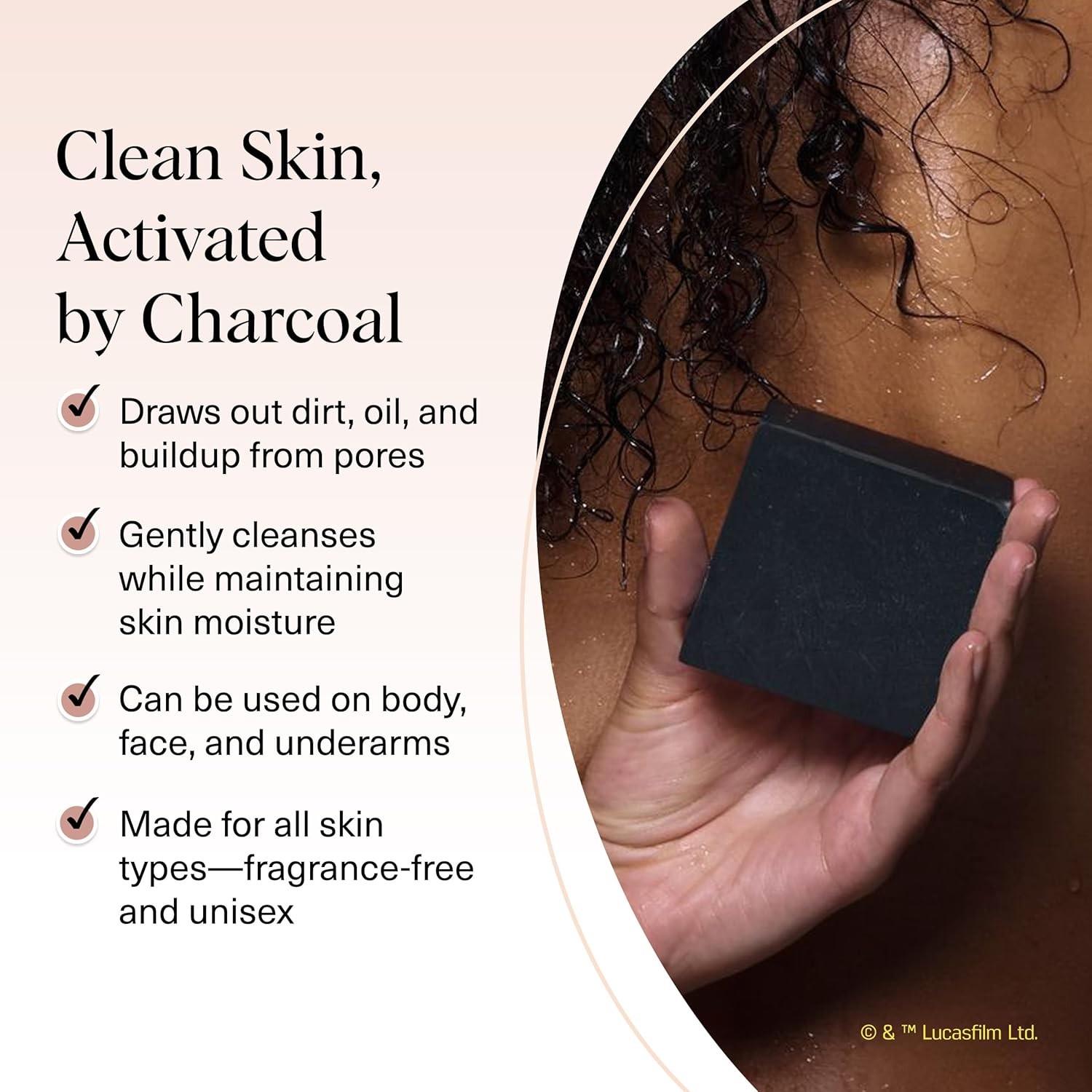 Charcoal Soap Body Wash Bar x Darth – Detoxifying Bar