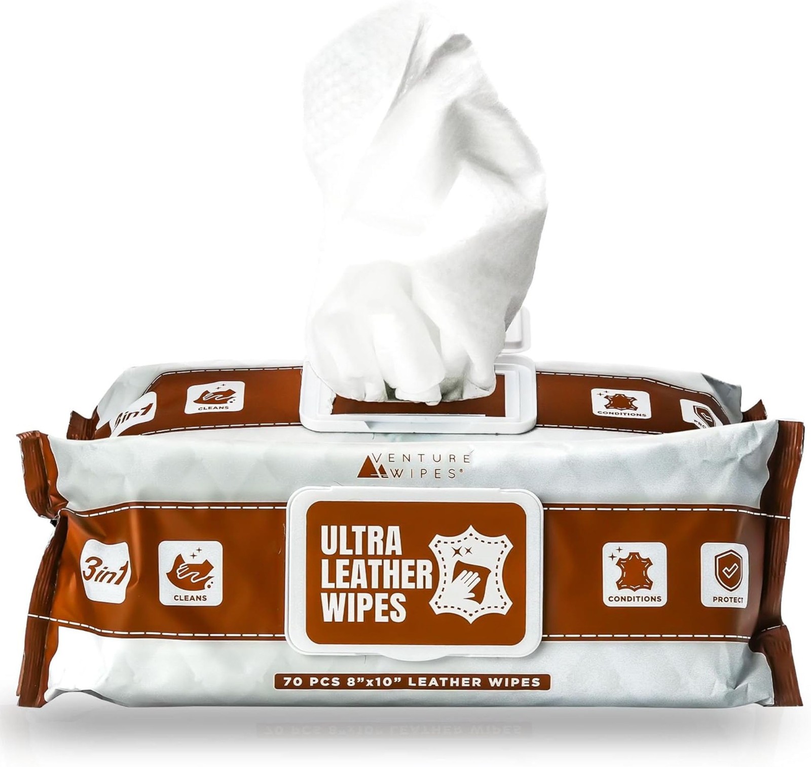 Leather Cleaner Wipes – Clean, Condition, & Protect – Cleansing Wipes for Int…