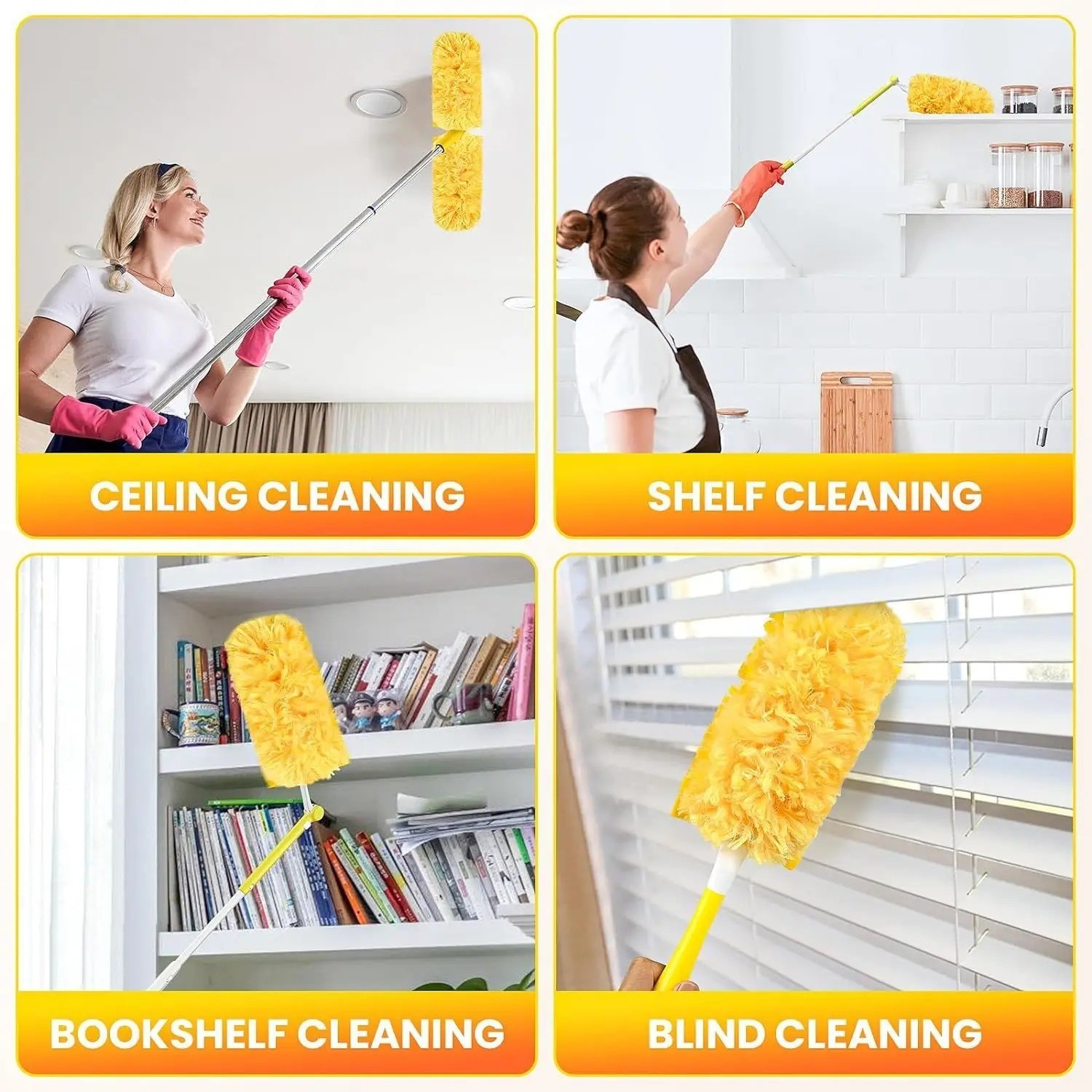 10 Pack Heavy Duty Duster Refills Swiffer Multi-Surface 360° Disposable Dusters