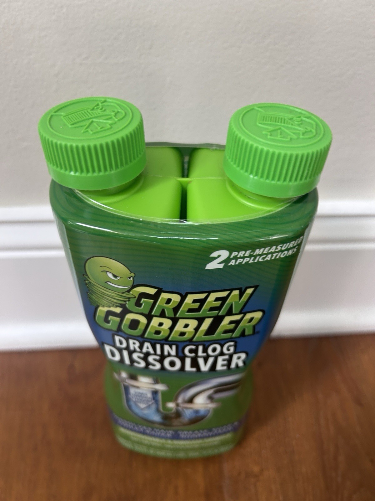 Green Gobbler Liquid Drain Clog Remover & Cleaner Septic 4 Uses- 2 pk of 2