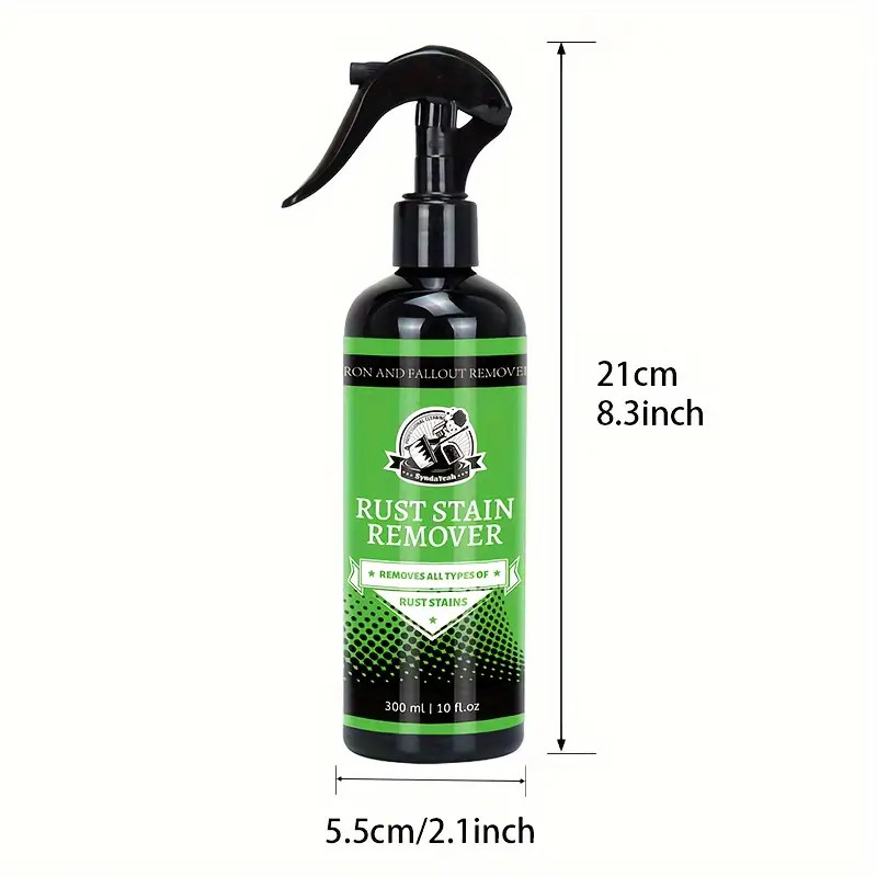 Car Rust Remover Spray Iron Powder Cleaner for Paint Wheels and Rims Metal 300ml