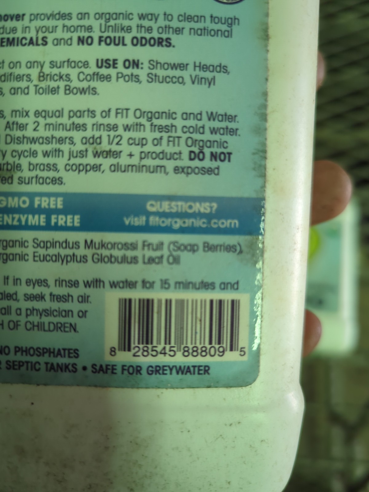 2-Fit Organic 32-Ounce Lime Calcium Rust Remover – Natural Formula,
