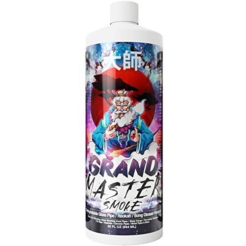 32oz Soak and Wash Biodegradable Bong Cleaner Glass Pipe & Hookah Cleaner