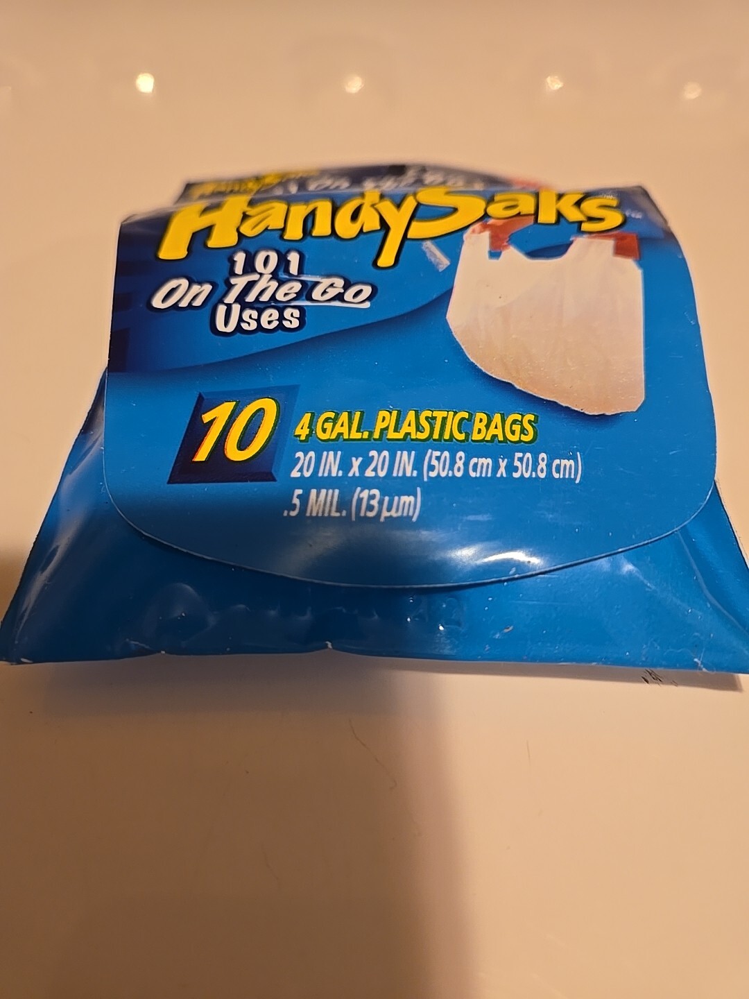 Hefty Handy Saks 4 Gallon Plastic Bags On The Go 10ct Vintage 2003 New in Pack