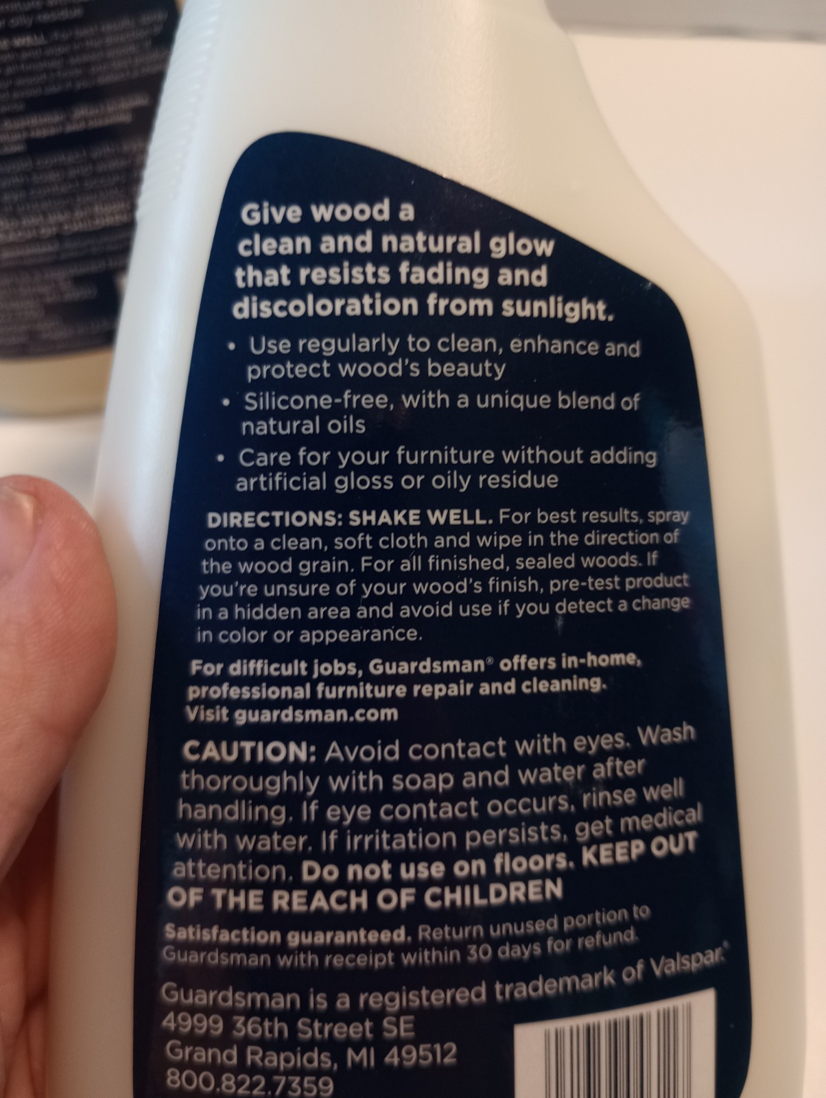 Gardsman Anytime Clean And Polish Wood Cleaner And Furniture Polish For Cabinets