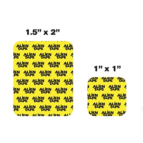 Alien Tape 96 Piece Pre-Cut Double Sided Adhesive Mounting Strips Transparent