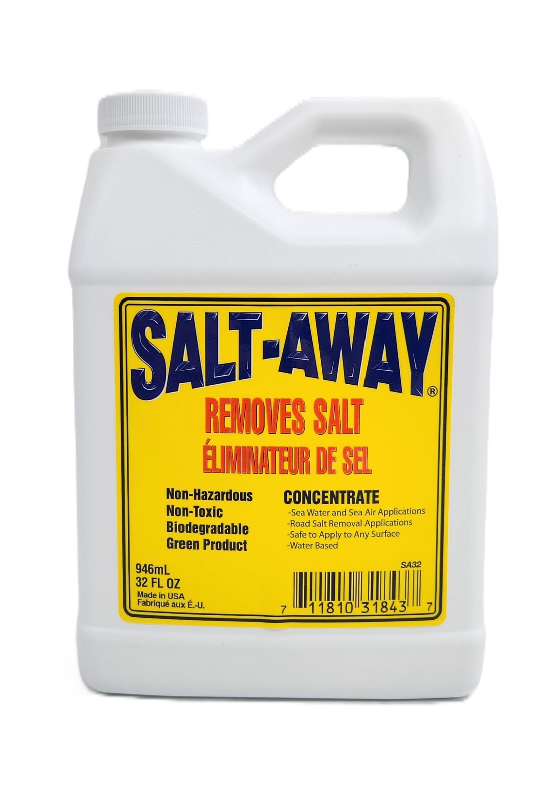 Salt Away 32 Fl Oz 946 Ml Water Based Salt Removing Cleaning Agent Refill