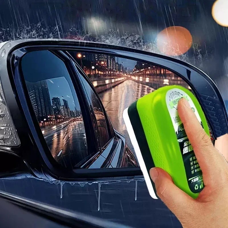 150ml Car Glass Oil Film Remover – Windshield Cleaner Brush, Water Repellent