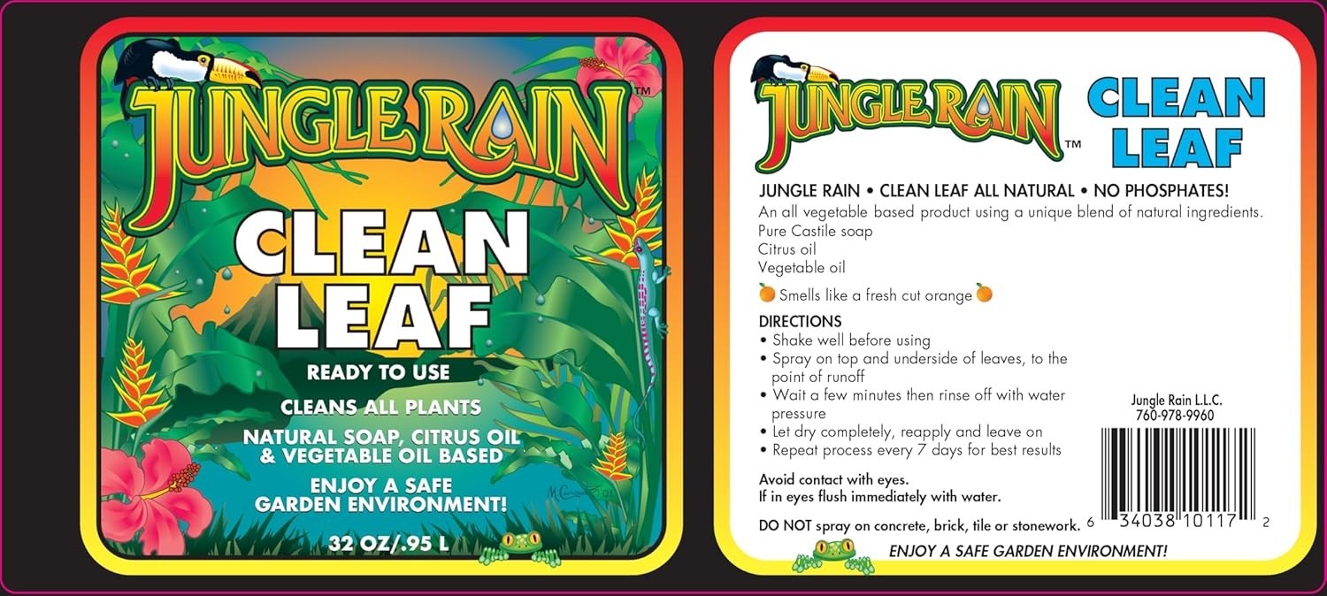 32oz Ready-to-Use Clean Leaf Spray – Enhances Shine & Cleans Leaves Naturally