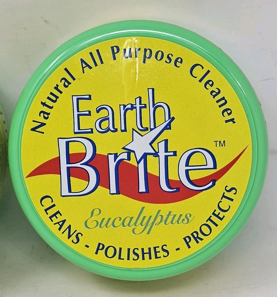 2 x’s Earth Brite Natural All Purpose Cleaner Eucalyptus 10.5 oz w/ Sponge NEW