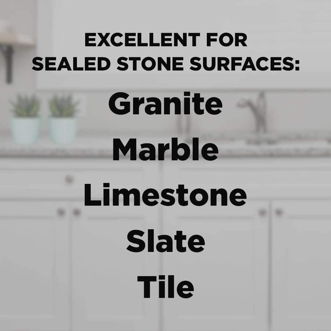 Weiman GRANITE & STONE Marble Countertops 3-IN-1 CLEAN POLISH PROTECT 24oz Spray