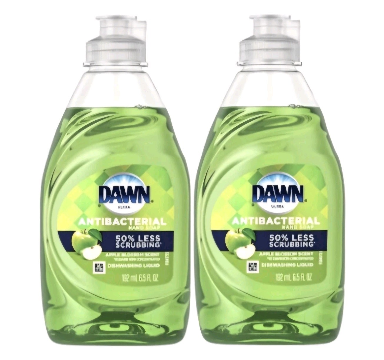 NEW! DAWN Ultra (2-PACK) 6.5 Oz. 🍏 🍏 ●APPLE BLOSSOM● Dishwashing Liquid.
