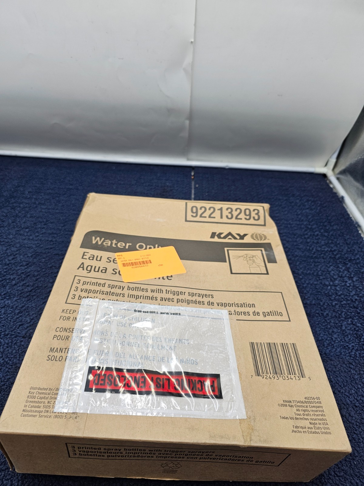 (QTY 6) KAY 32 oz Trigger Spray Bottles 92213293 Water Only 946 ml