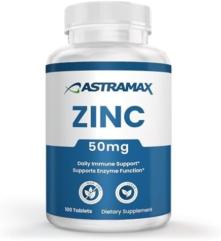 Zinc 50mg | High Potency Immune Support | Vegan, Non-GMO, Gluten-Free | 100 Coun