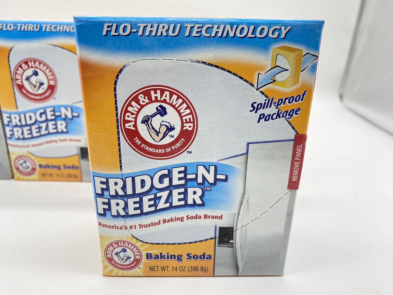 Arm Hammer Fridge and Freezer Baking Soda Eliminates Odor 14 oz per Box 4-PACK