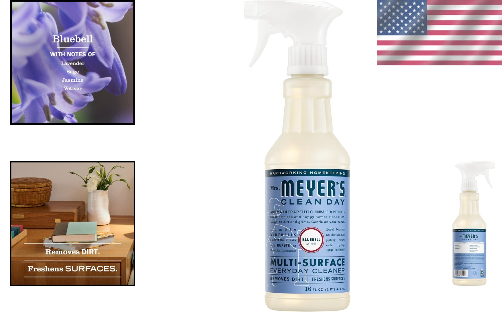 Cruelty-Free Multi-Surface Cleaner – 16 Fl Oz Bluebell Scent for Clean Living