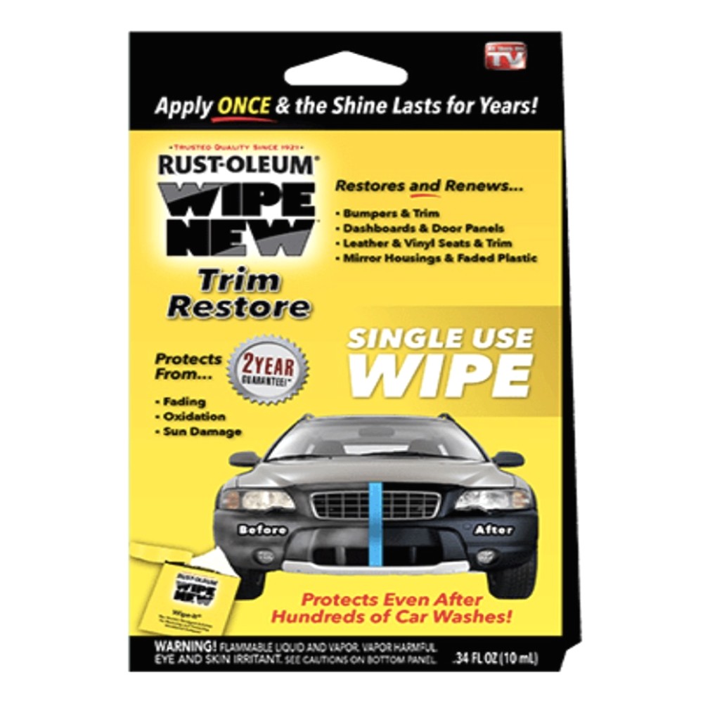 Wipe New Trim Restorer Single Use Wipe Car (5 Pack)