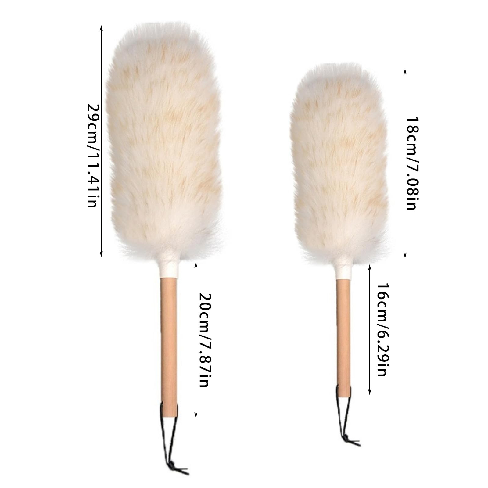 Wool Dusters Microfiber Dusting Wand with Handle Car Dusters for Home Car Swe…