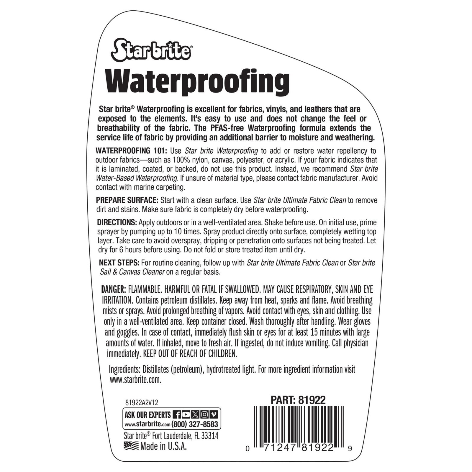 Waterproofing Spray – Stain Repellent & UV Protection for Covers, Tents, Jackets