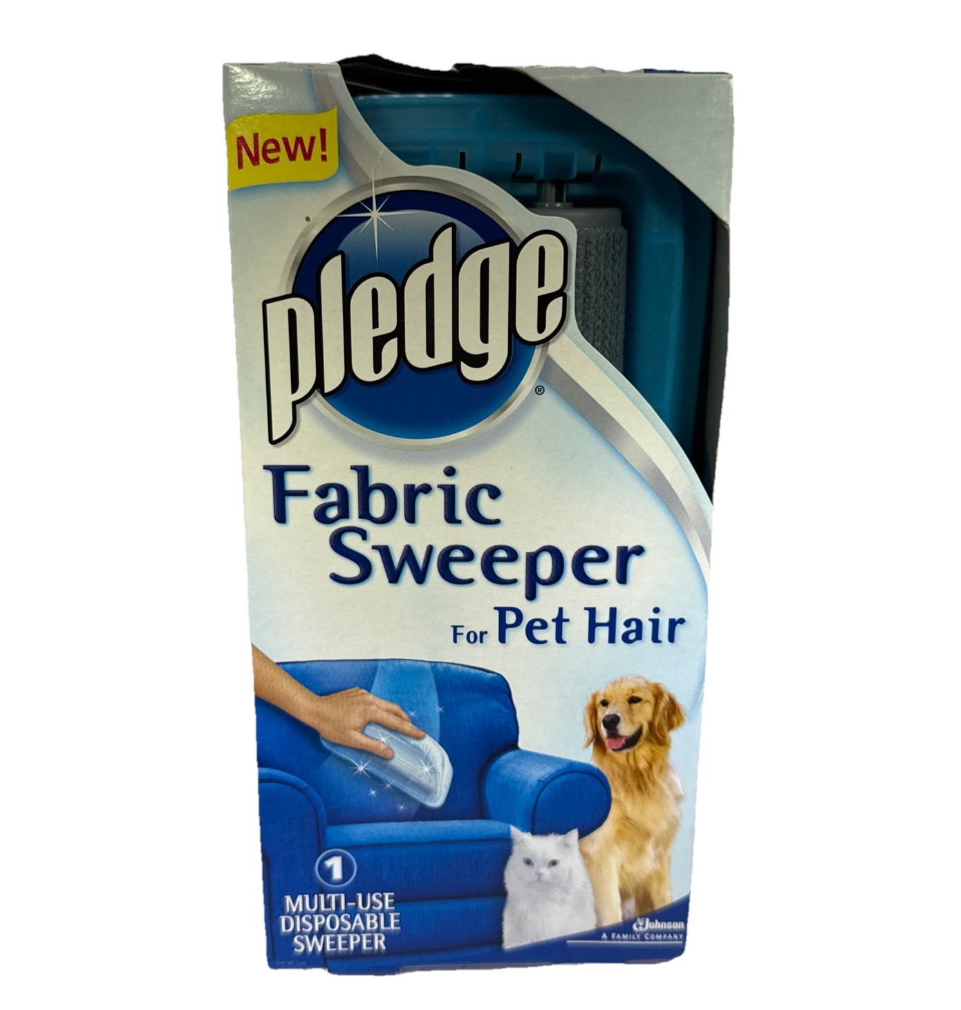 Pledge Fabric Sweeper For Pet Hair New Discontinued Removes Cat Dog Easy To Use