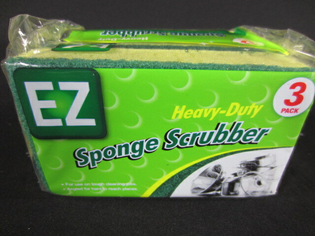 EZ Heavy Duty Scrubbing Sponge 3 Count in Each Pack 36 Packs NEW Cleaning Sponge