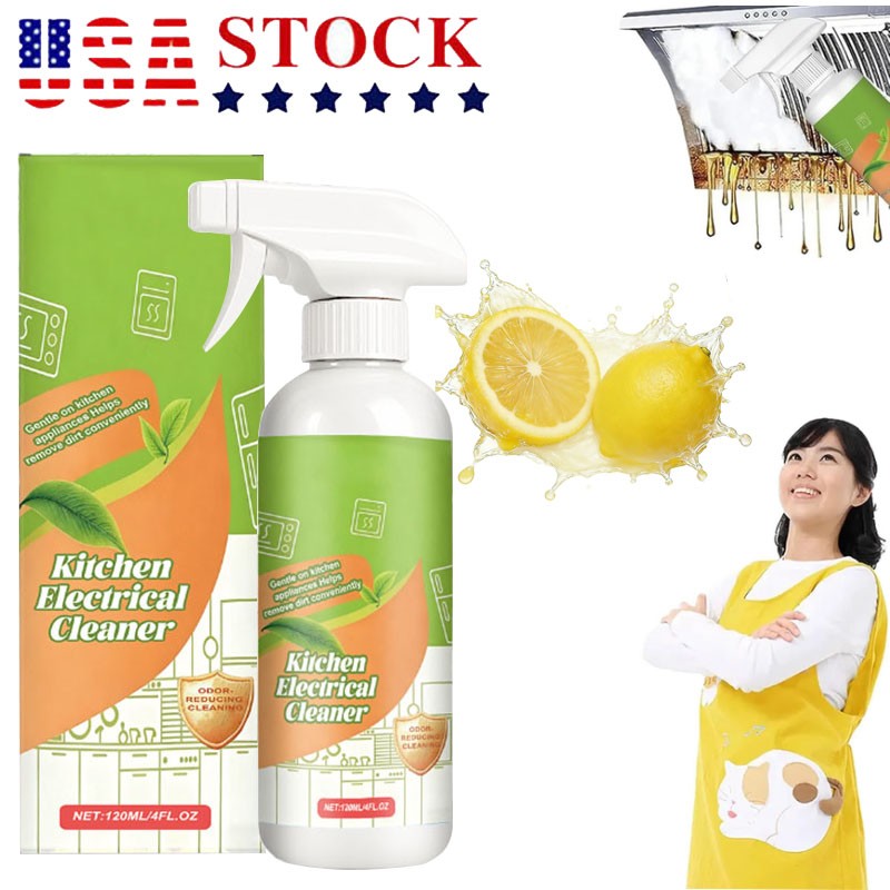 120ML Electrolyzed Ion Kitchen Cleaner Spray, Cleanse Kitchen Appliance Cleaner