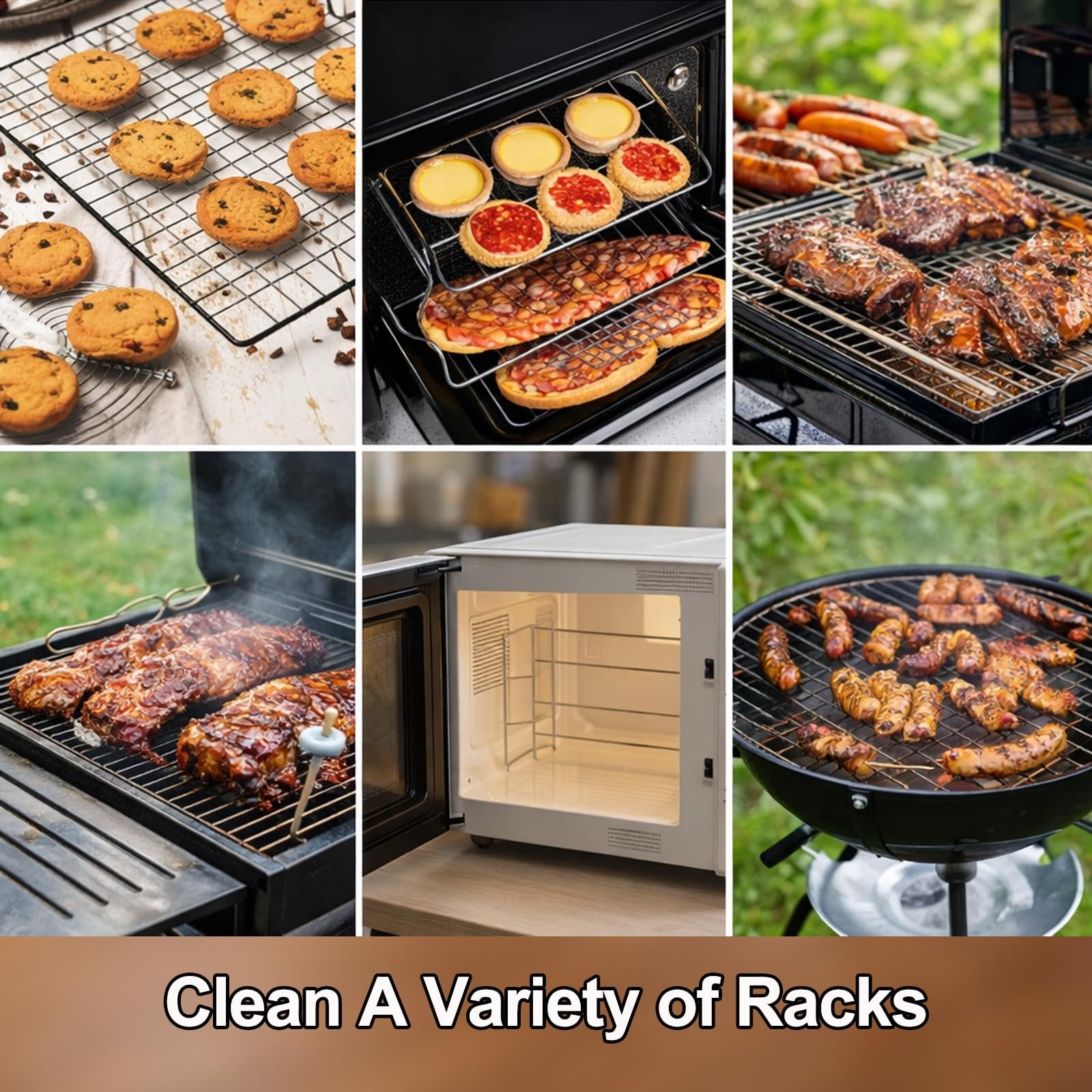12 Pack Oven Rack Cleaning Bags, Large Sizes (23.62*35.43 in/19.69*27.56 in),…