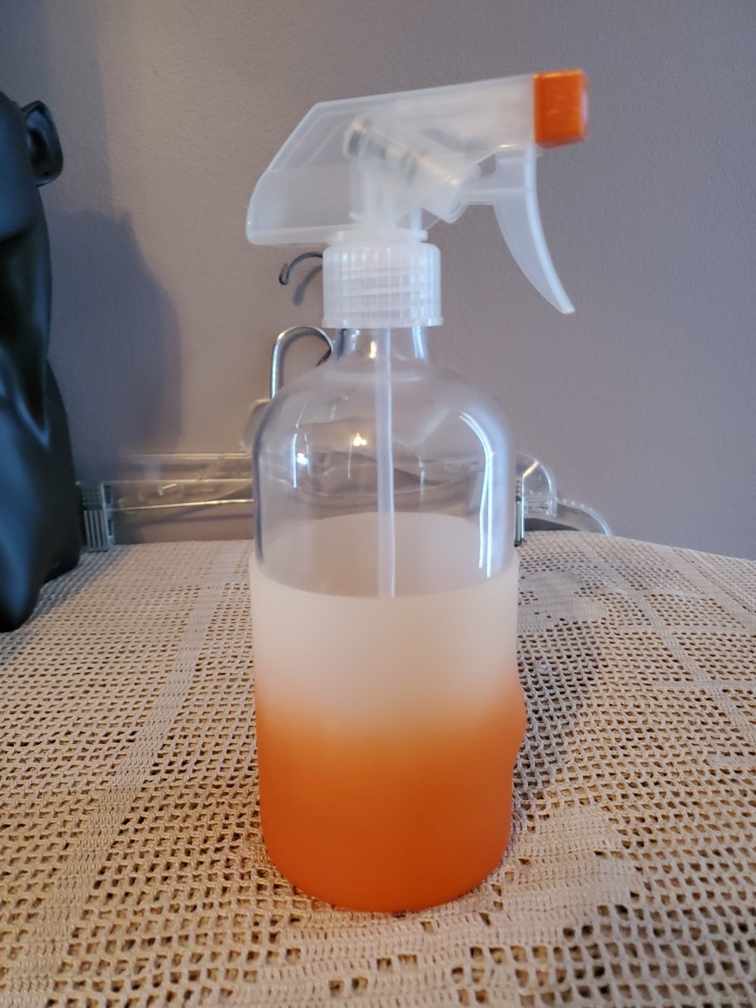 Grove Co Reusable Glass Spray 16oz Bottle with Fresh Orange Sleeve