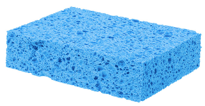 Synthetic Sponge 3-Pack Blue, Non-Abrasive | Auto + Industrial Cleaning Use