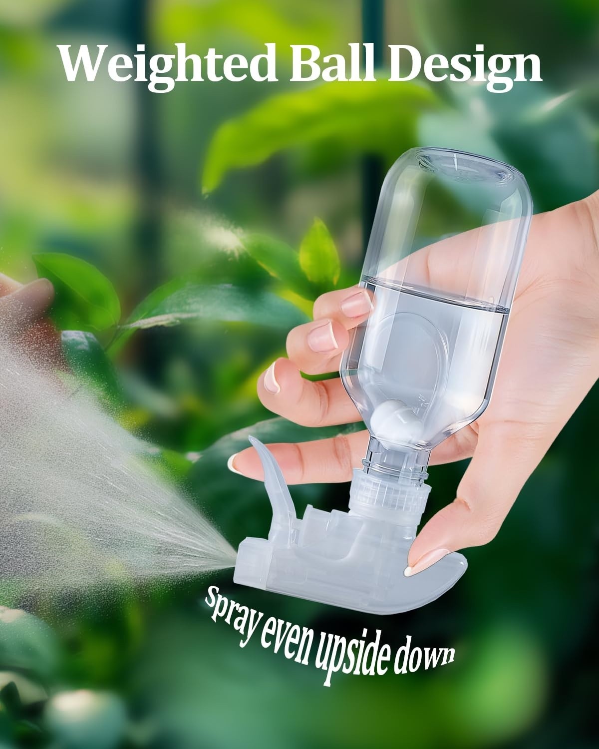 4 Pack Spray Bottle Replacement Nozzles 360 Mist Stream Tops for 8oz 16oz Glass