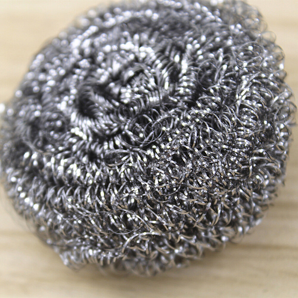 4PCS Stainless Steel Sponges Scrubbers Washing Utensil Cleaner for Pot Bowl Pan