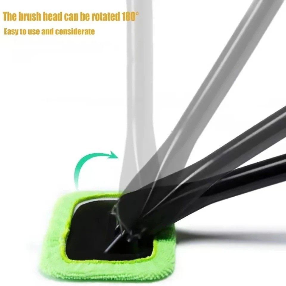 1PC Car Windshield Cleaning Tool Microfiber Glass Window Wiper Brush ✅