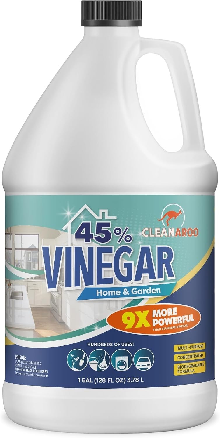 45% Concentration All-Natural Vinegar Cleaner – 128 Fl Oz Multi-Surface Solution