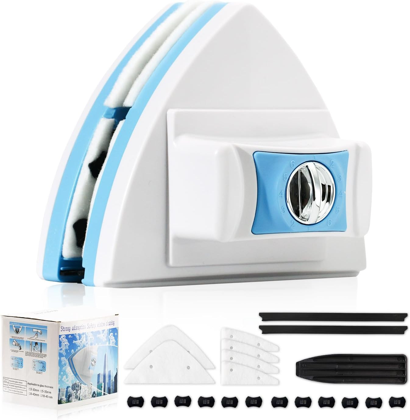 Double-Sided Magnetic Window Cleaner – Adjustable Magnetic Equipment Cleaning Br