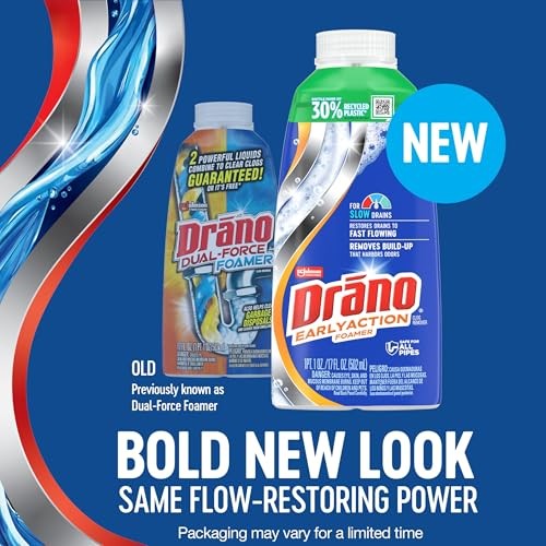 Drano EarlyAction Foamer Drain Clog Remover 17oz 5-Pack Kitchen Bathroom Sink
