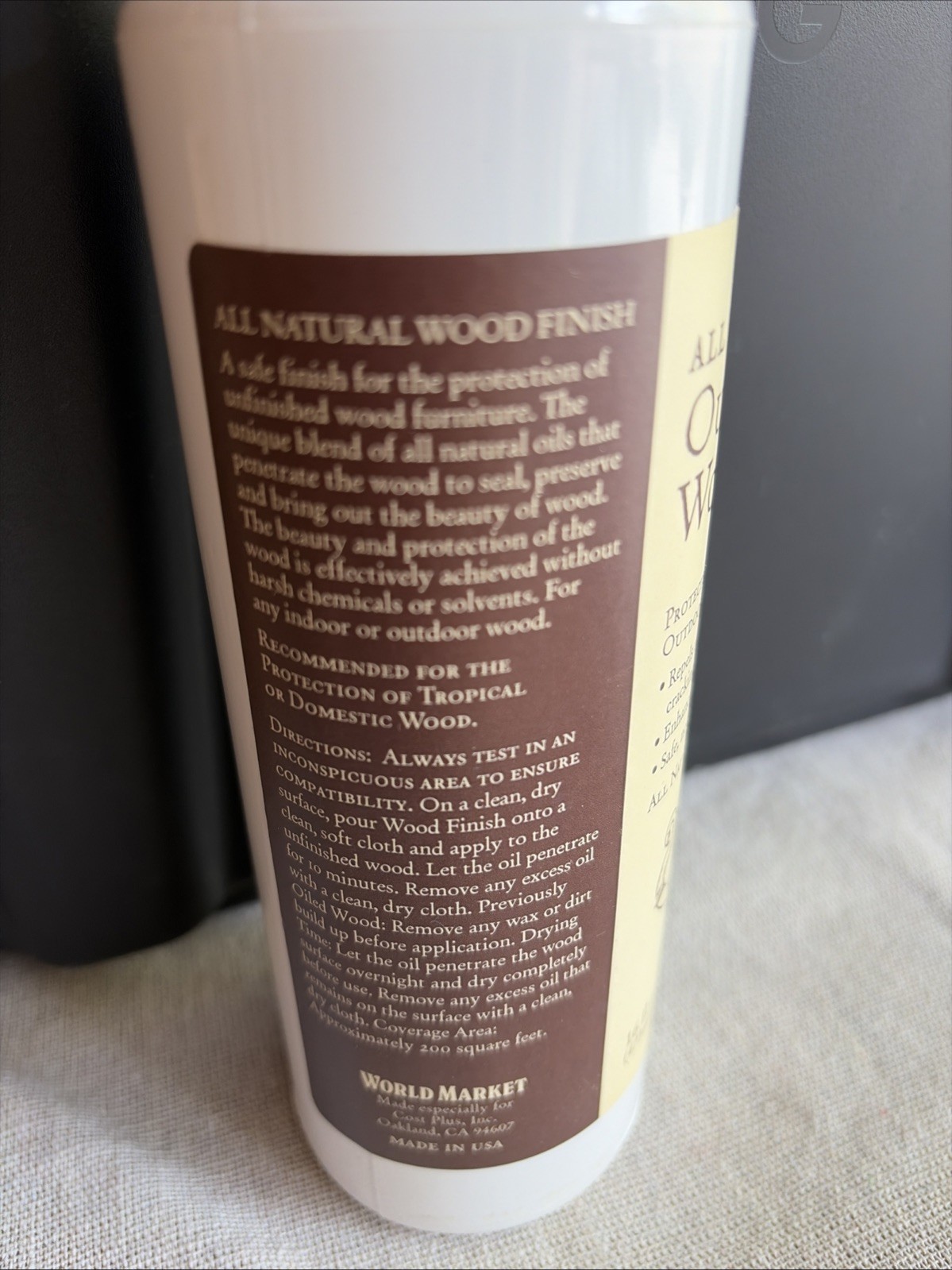 All Natural Outdoor Wood Furniture Protection By World Markets