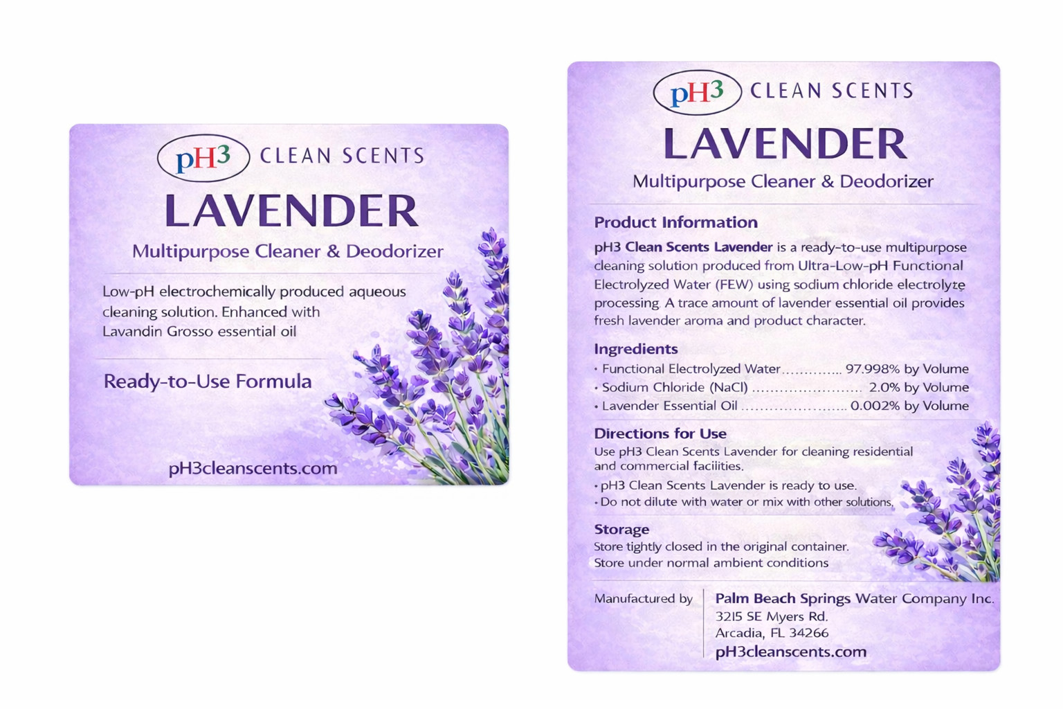 pH3 Clean Scents Lavender