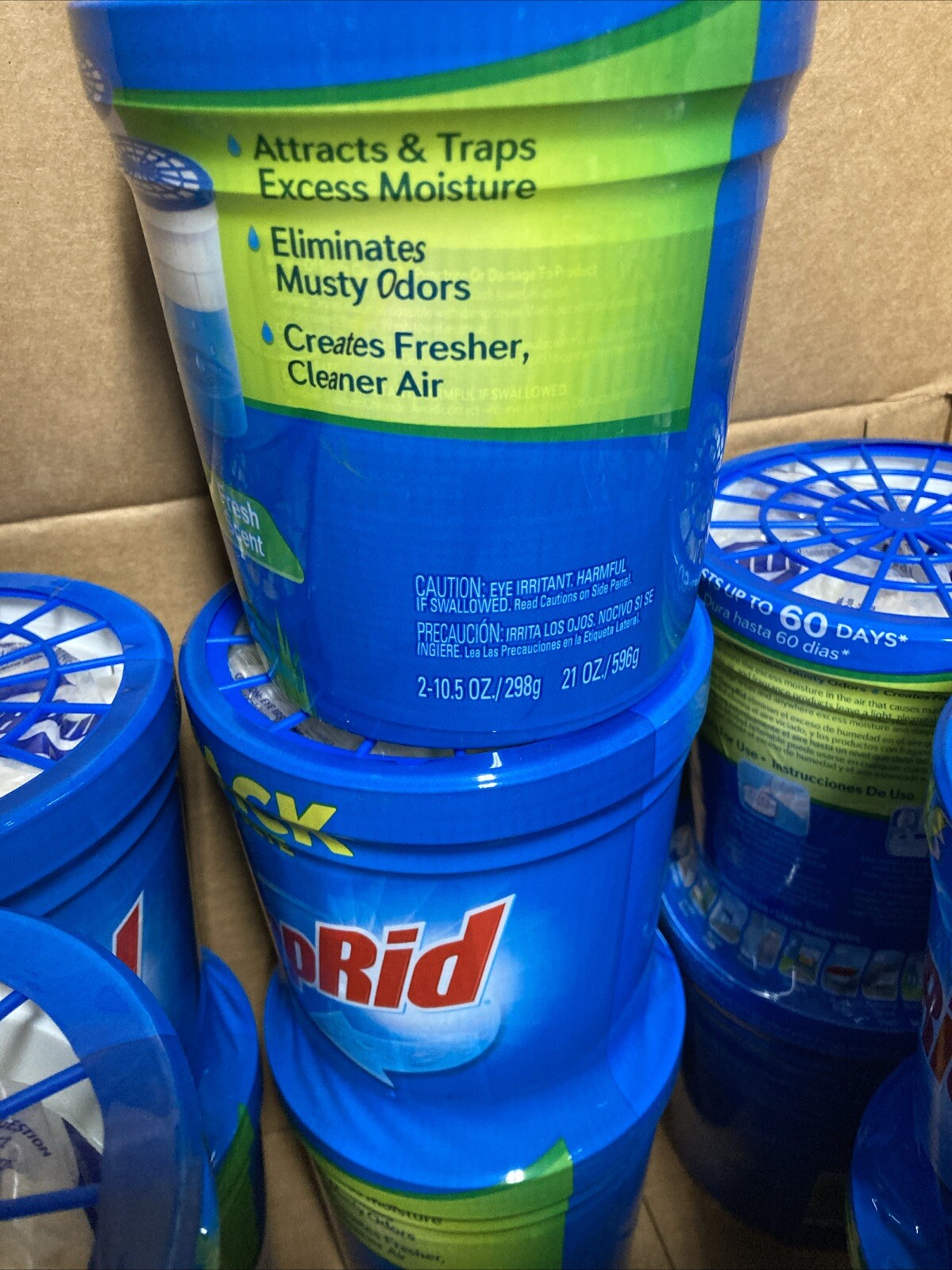 6 x2 Pack DampRid FG60FS Moisture Absorber, Fresh Scent, 10.5oz Each New