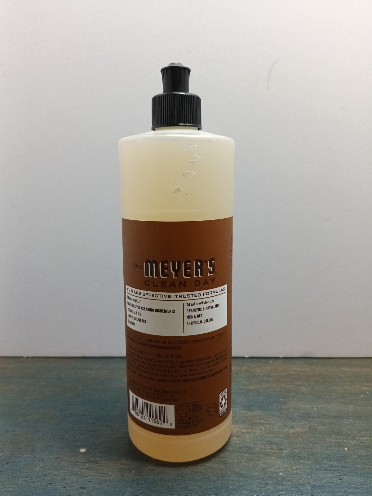 Mrs. Meyer’s Clean Day Dish Soap Acorn Spice 16 fl oz Limited Edition NOS