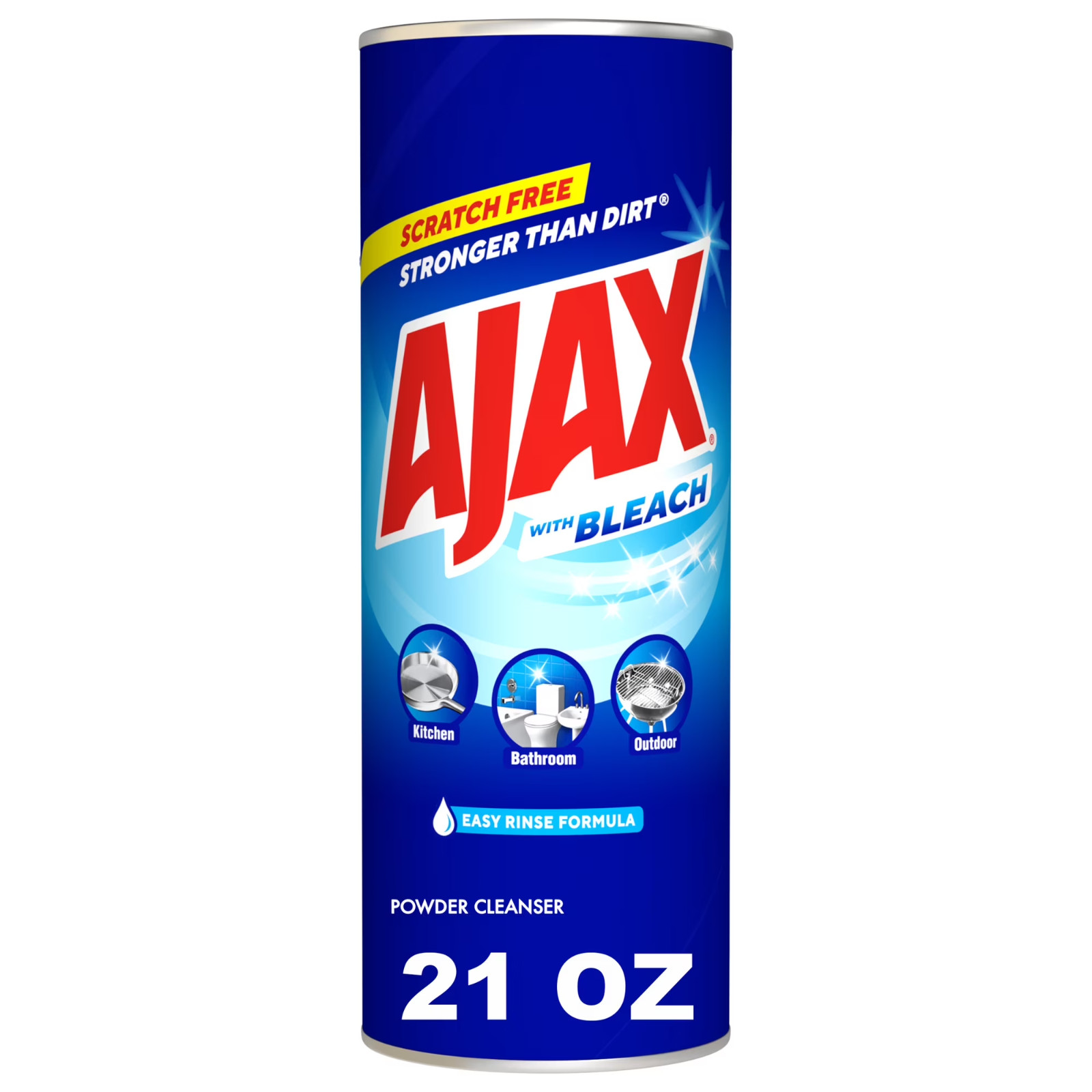 Ajax Powder Cleanser with Bleach, Scratch-Free Formula, 21 oz Bottle